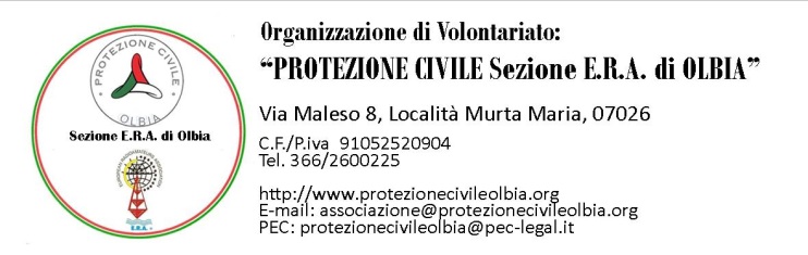 Protezione Civile Sez. E.R.A. di Olbia